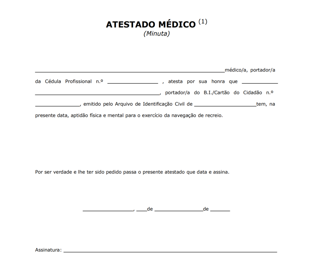 Atestado Médico para Carta de Marinheiro: Tudo Que Precisa de Saber 1 Atestado medico para renovação de carta de marinheiro Barcos ao mar